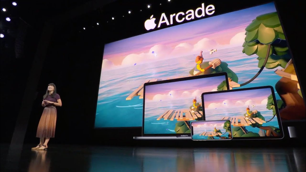 There's demo versions of the Apple Arcade Games displayed at