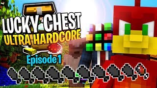 MINECRAFT PROS vs NOOBS PLAY THEIR FIRST UHC !! : Lucky Chest UHC