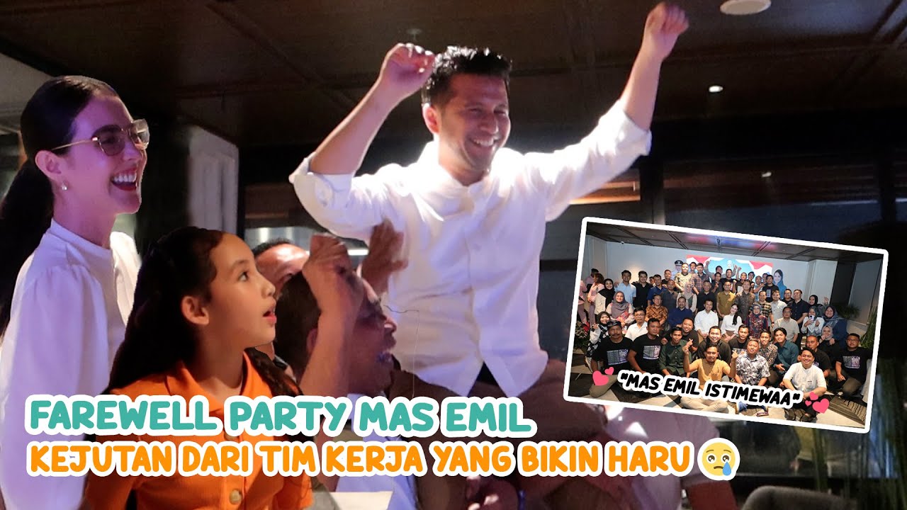 FAREWELL PARTY MAS EMIL, KEJUTAN DARI TIM KERJA YANG BIKIN HARU 🥲 | Arumi Bachsin