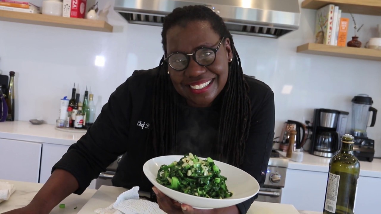 5 minute Collard Greens with Garlic