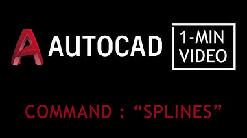AutoCAD SPLINE Command || 1_MIN_VIDEO ||