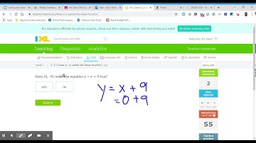 8th Grade IXL Does (x,y) satisfy the linear function? 5BD