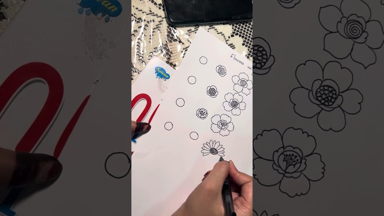 Floral flowers using circular buds/ floral flowers 🌺