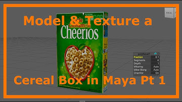 Maya Basics: Model & Texture a Cereal Box - Part 1