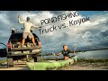 Truck vs. Kayak Bank Pond Fishing