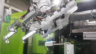 [HYROBOTICS] H5-2650 & GATE CUTTING, BURR REMOVING BY PLASMA, AND COOLING DEVICE FOR 1300TON IMM