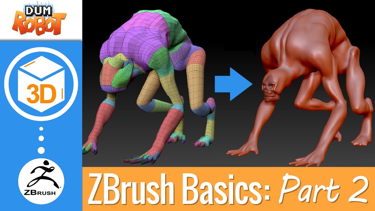 ZBrush Tutorial - BEGINNERS GUIDE PART 2! - Tools & Anatomy - YouTube