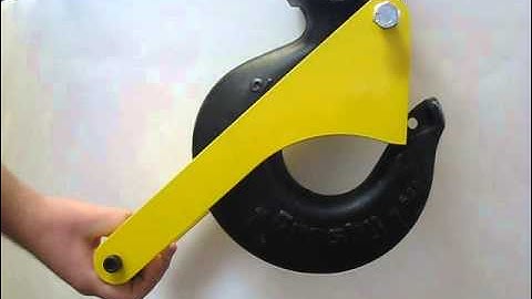 Basic Overhead Crane Hook Safety Latch Operation