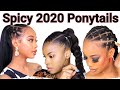 2020 Easy Ponytail || Ponytail hairstyles for black hair (2)