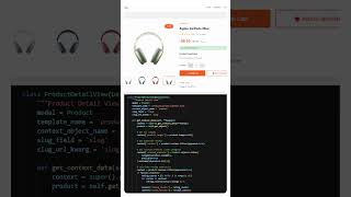 Ecommerce Product details page #coding #programming #python