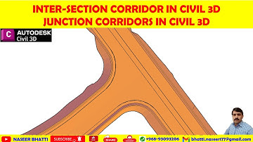 Intersection Corridor design in civil 3d | Junction Corridor in Civil 3d | Intersection | Junction