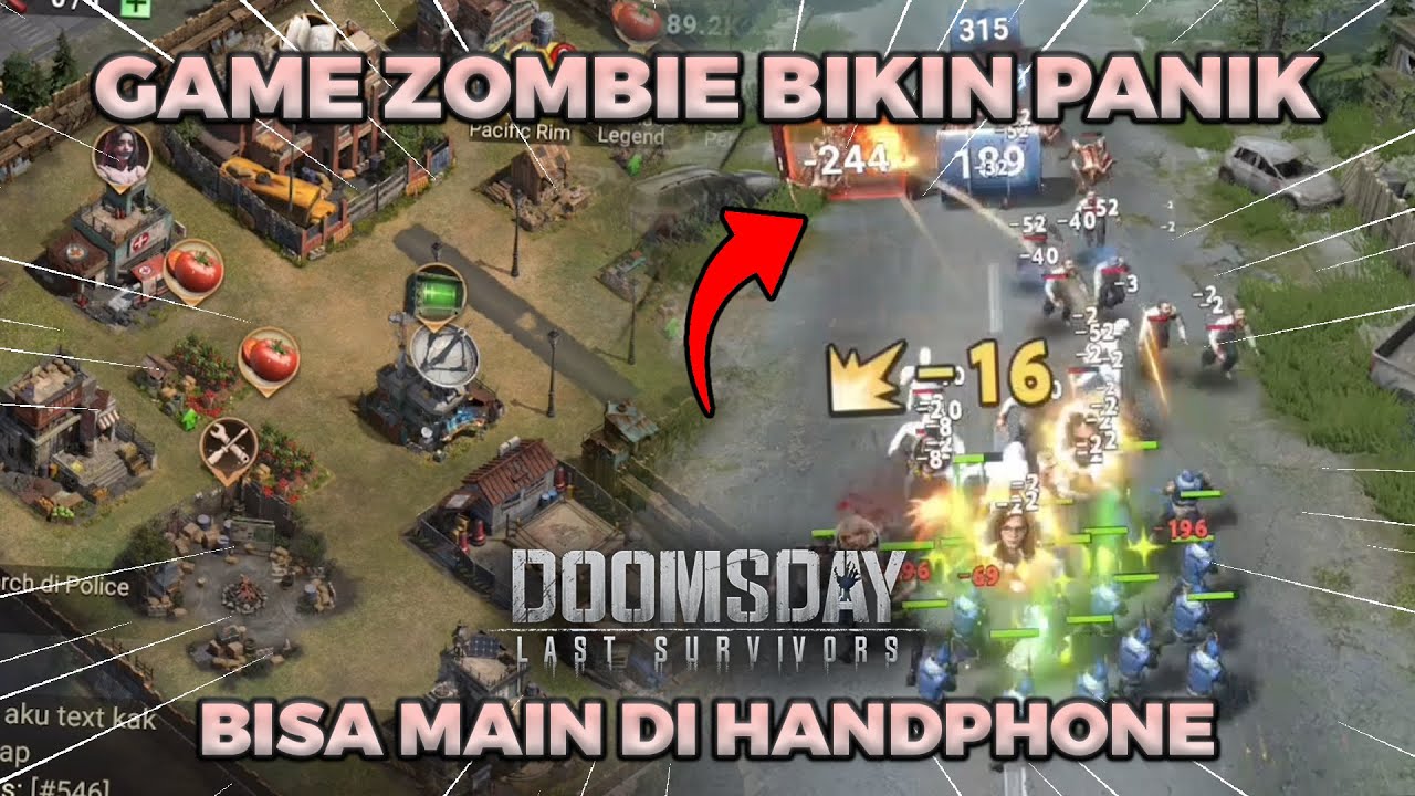 MAIN GAME ZOMBIE PALING MENYERAMKAN! SAMPE BIKIN GUA PANIK😱 -Doomsday Last Survivors