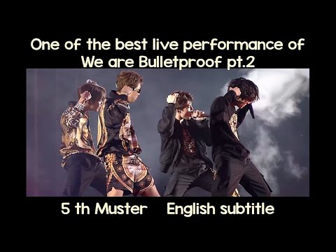 BTS - Intro + We Are Bulletproof pt.2 live at 5th Muster (stage mix) 2019 [ENG SUB] [Full HD]