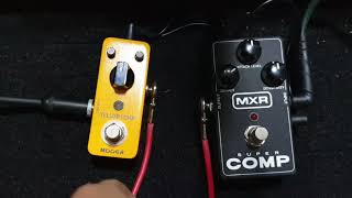 Mooer Yellow Comp VS MXR Super Comp (Compressor Shootout)