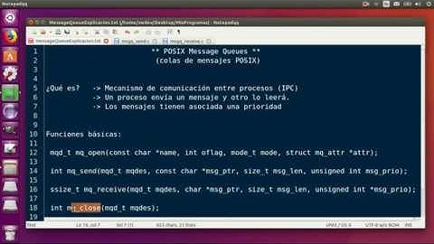 Programar Colas de Mensajes (POSIX Message Queues) en Linux, C. Parte I