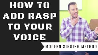 Voice Lessons: How To Add Rasp To Your Voice - Tutorial - Step By Step Singing Lesson - MSM