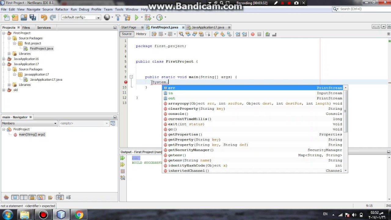 Java Course in Arabic | 2 - Open my First project - YouTube