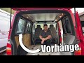 Vorhänge im VW T5 / T6 montieren