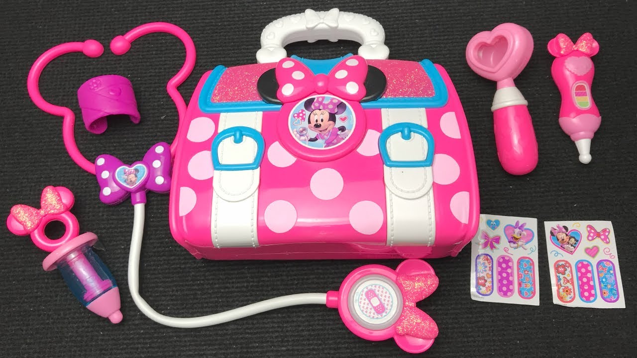 Disney Minnie Mouse Doctor Set Satisfying with Unboxing Compilation Toys ASMR 