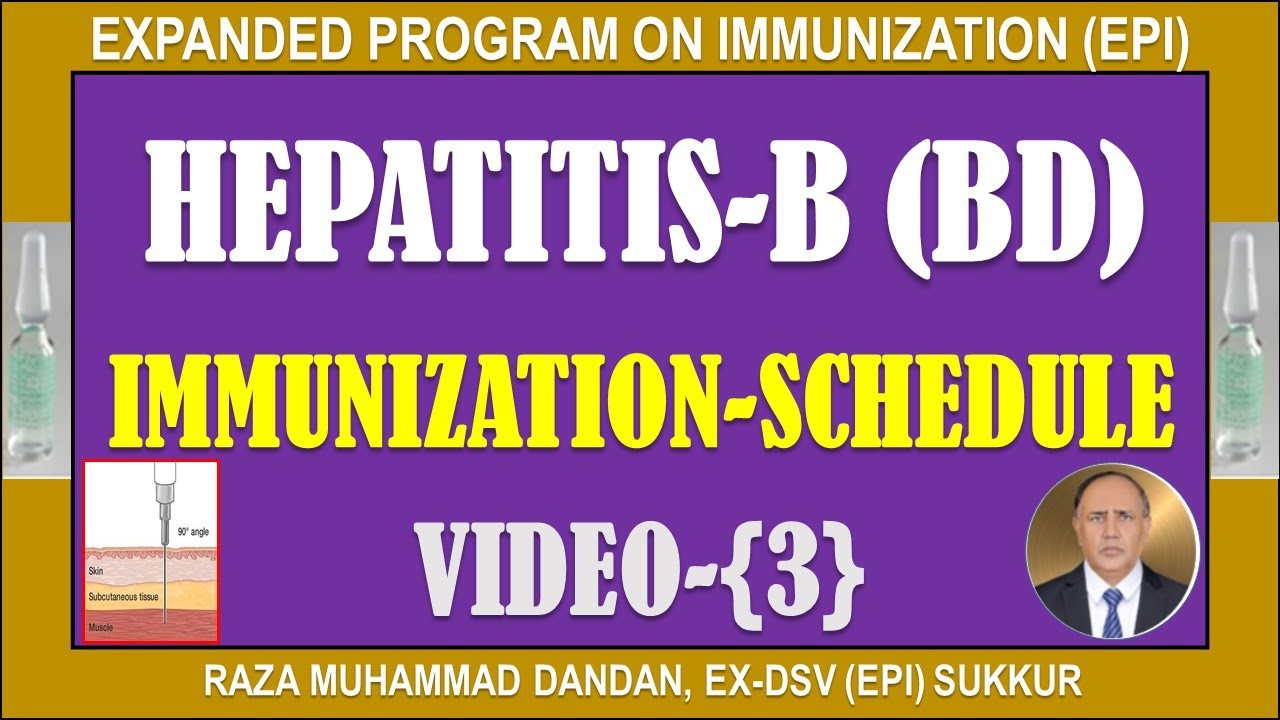 (HEPATITIS-B) BIRTH DOSE IMMUNIZATION-SCHEDULE FOR ROUTINE IMMUNIZATION (VIDEO-03)