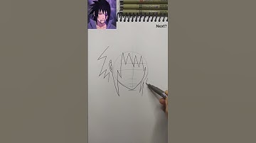 how to draw sasuke uchiha #sasuke #sasukeuchiha #naruto #narutoshippuden #viralvideo #shorts #anime