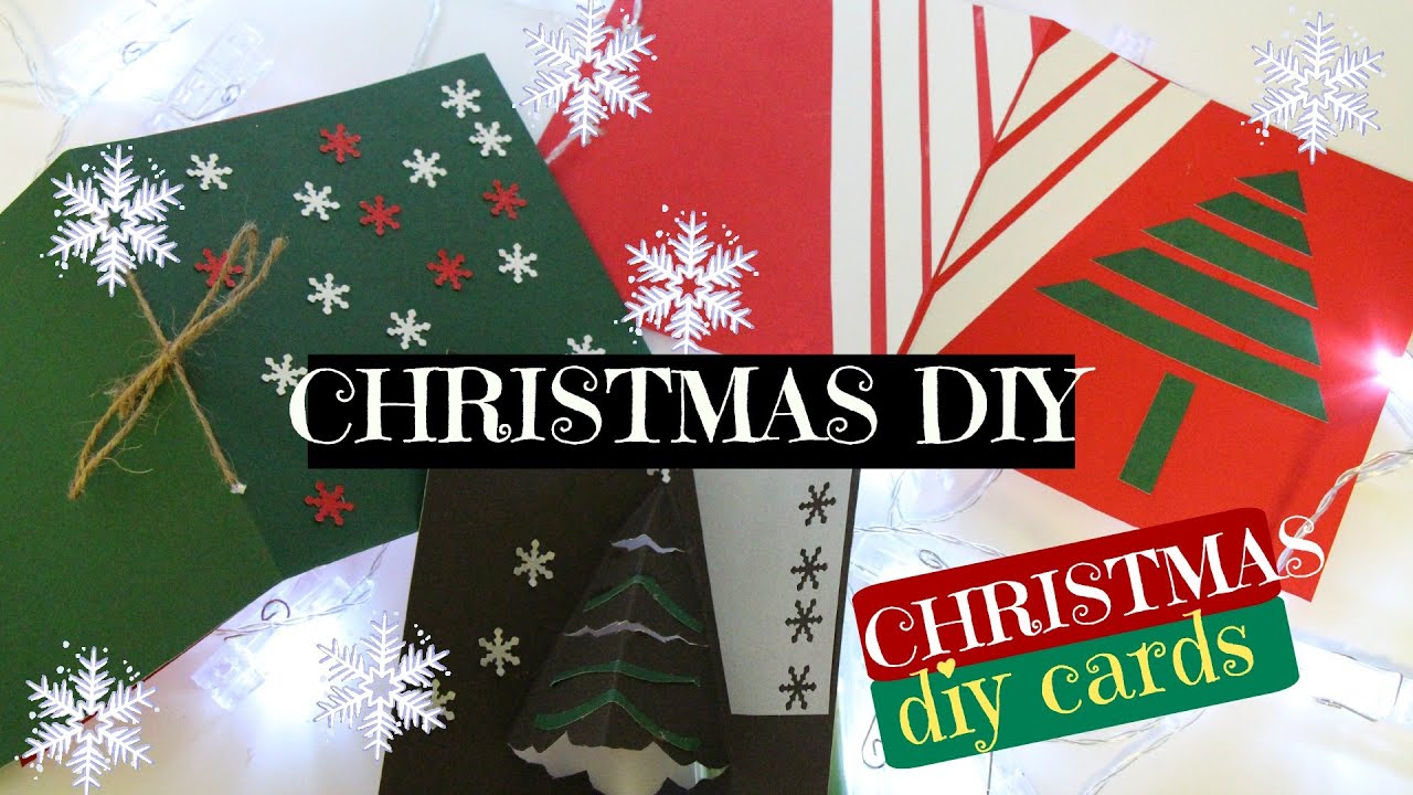 DIY♡CHRISTMAS CARDS YouTube