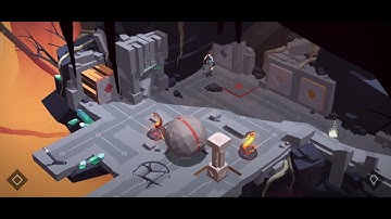 Lara Croft GO - The Cave of Fire - Fields of Lava Walkthrough