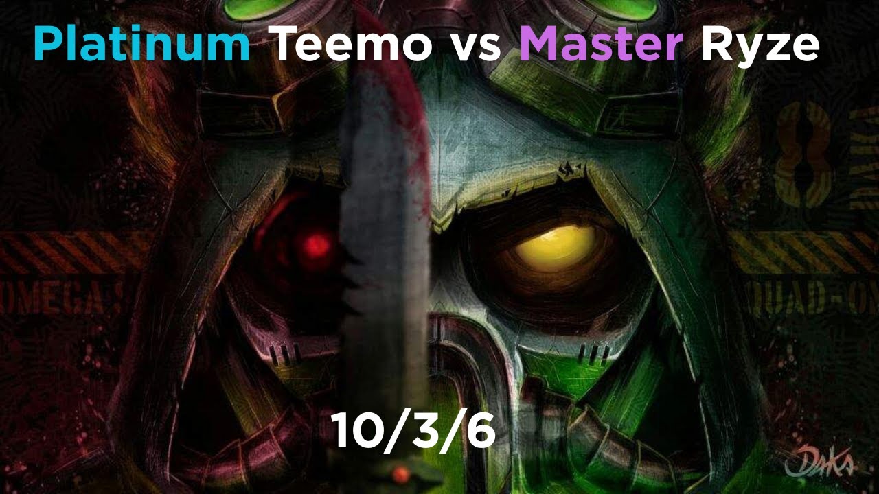 Insane Teemo vs Ryze top game!