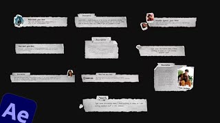 Paper Cutting Lower Thirds - Affter Effects Project Templates