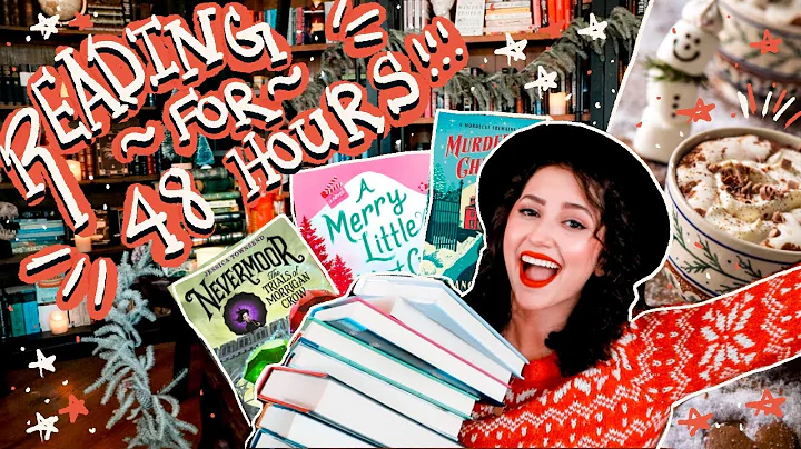 READING FESTIVE BOOKS FOR 48 HOURS! Decorating My ...