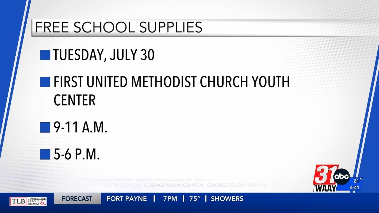 Free school supplies available in Limestone County
