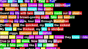 Mr. Fantastik’s verse on Rap Snitch Knishes Rhymes Highlighted