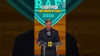 Here are your 2026 NFL first round draft picks 🔒 #NFL #draft #NFLdraft