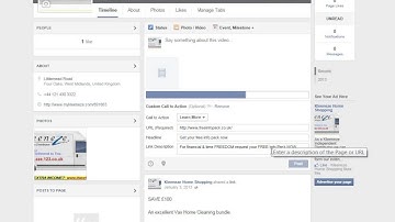 Adding a Call To Action To a Facebook Page Video Call to Action