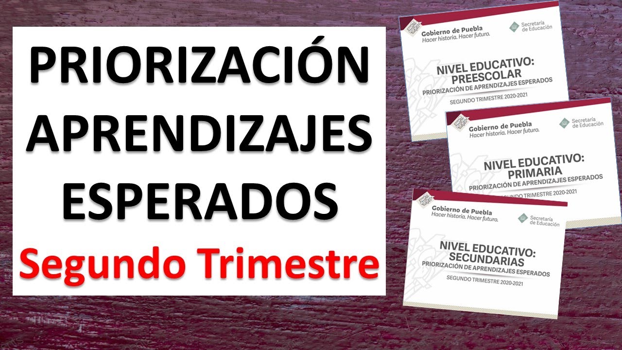 Maestro mx: PRIORIZACIÓN DE APRENDIZAJES ESPERADOS SEGUNDO TREMESTRE  2020-2021 - YouTube