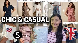 CHIC & CASUAL SHEIN OUTFITS 🤍 | Try-On Haul