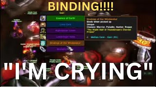 Grown Man Cries When He Completes Thunderfury Clic Era