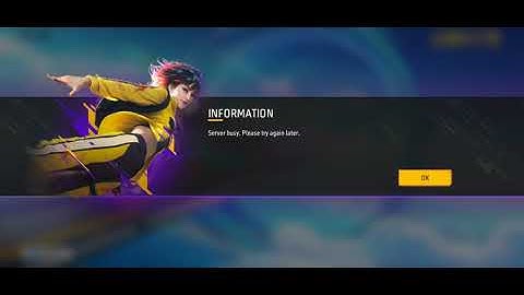 Server Busy, Please Try Again later problem in free fire- How to solve it?
