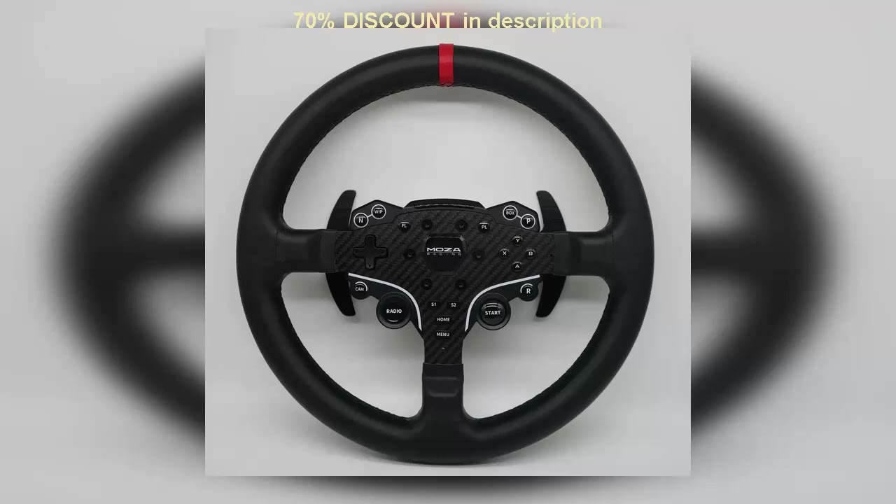 A must-have product! SIMPUSH 13inchs 33cm Circular steering wheel Rally sim racing MOD FOR MOZA R5