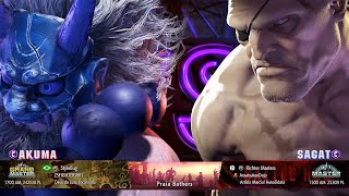 Street Fighter 6 - StyleBug (Akuma) vs Richter Masters (Sagat)