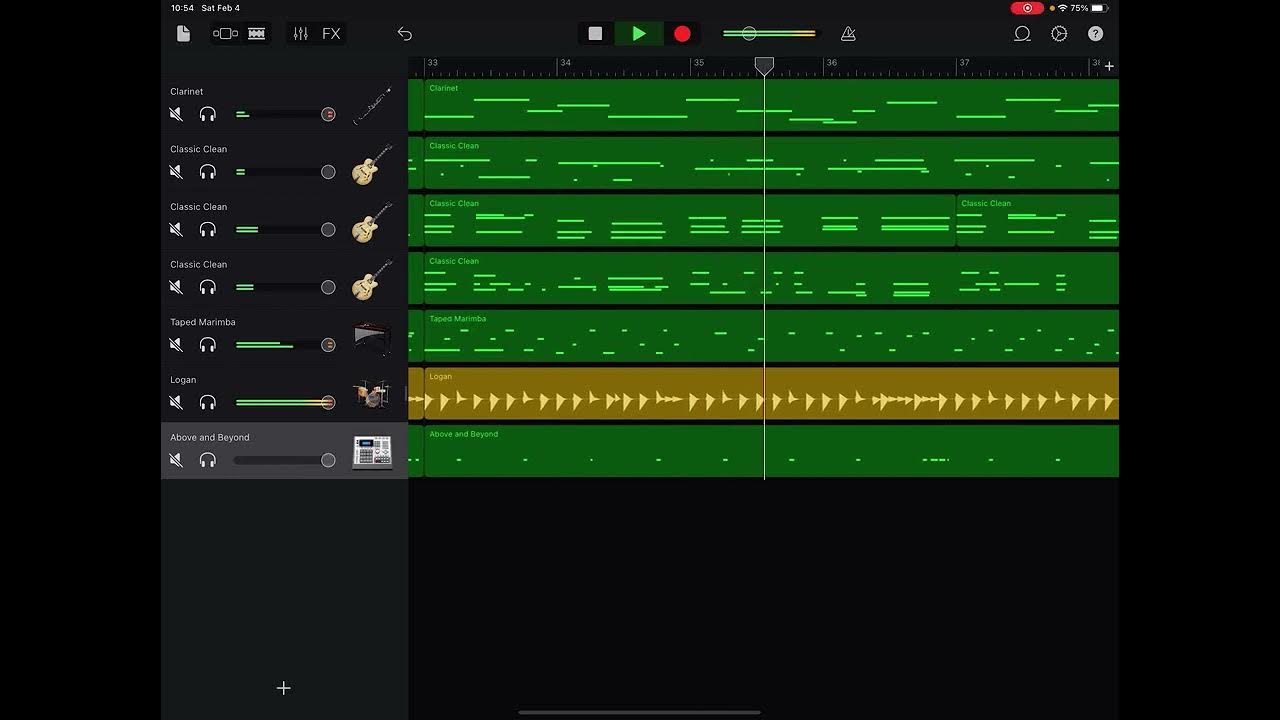 Guitar & song in GarageBand YouTube