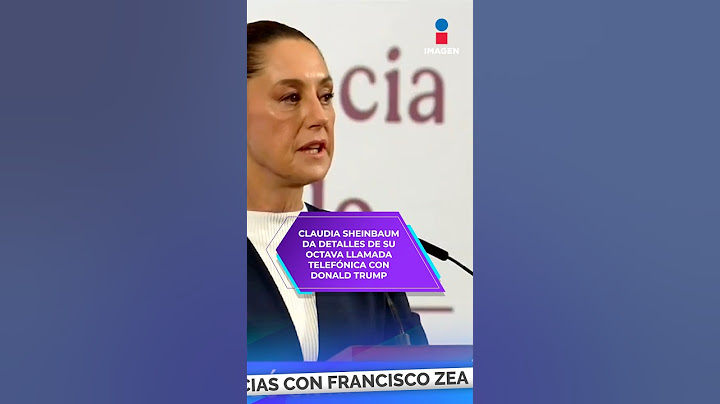 Claudia Sheinbaum da detalles de su octava llamada telefónica con Donald Trump | Shorts | Zea