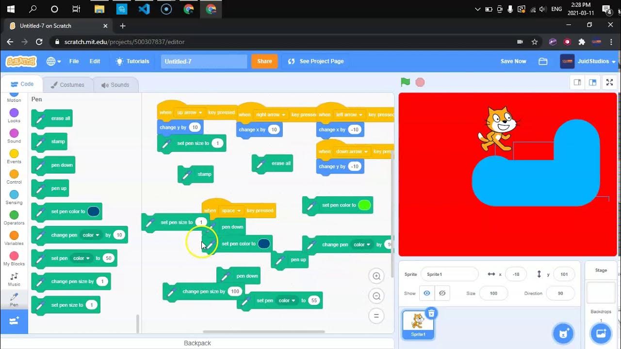 pen extension scratch YouTube