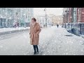 ❄️ Moscow. Walking in the Snow. Winter in Russia. Myasnitskaya Street