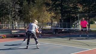 Amy, Donna, Denise & Jim Play Pickleball