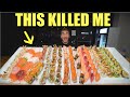 This $300 UNBEATABLE SUSHI CHALLENGE KILLED ME | World's Biggest Sushi Challenge | 寿司食べ比べチャレンジ