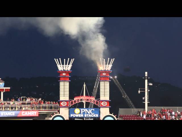 Great American Ball Park catches fire during game