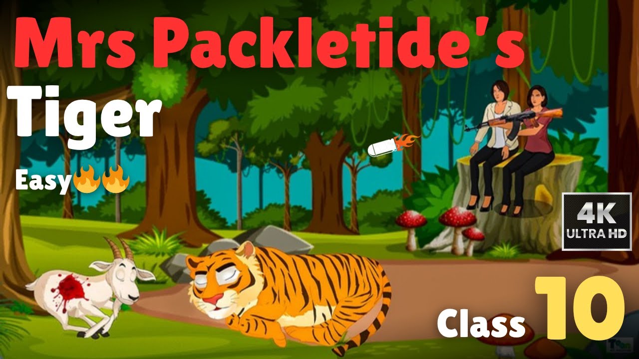 Mrs Packletide’s Tiger 🔥🔥 | Class 10 English | Full Story Explanation in Hindi | Very Easy Narration