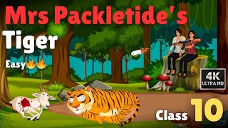 Mrs Packletides Tiger Cl 10 English Full Story Explanation In Hindi Very Easy Narration