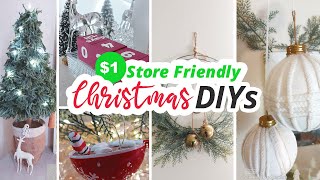 Dollar Store Friendly Christmas DIYs  To Try!!!